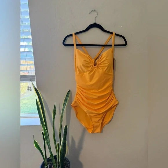 SHAPELLXSmart Sculpt U-Ring Cut Out Shaping Swimsuit
